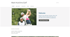 Desktop Screenshot of matthutchinsgolf.com