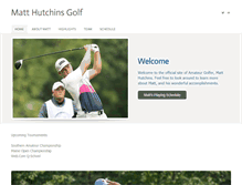 Tablet Screenshot of matthutchinsgolf.com